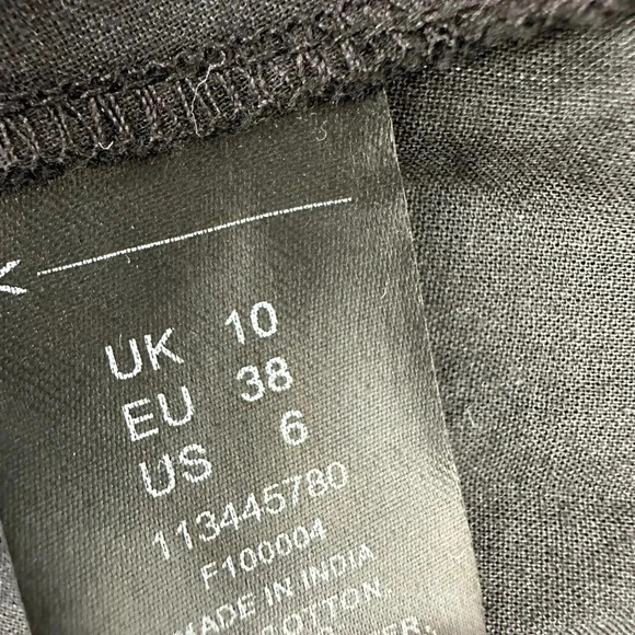 ASOS DESIGN embroidered button up midaxi dress in black B445 - Picture 8 of 9